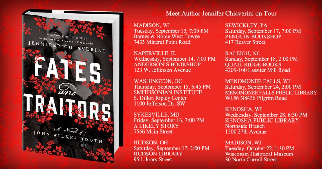 Fates And Traitors Book Tour Jennifer Chiaverini